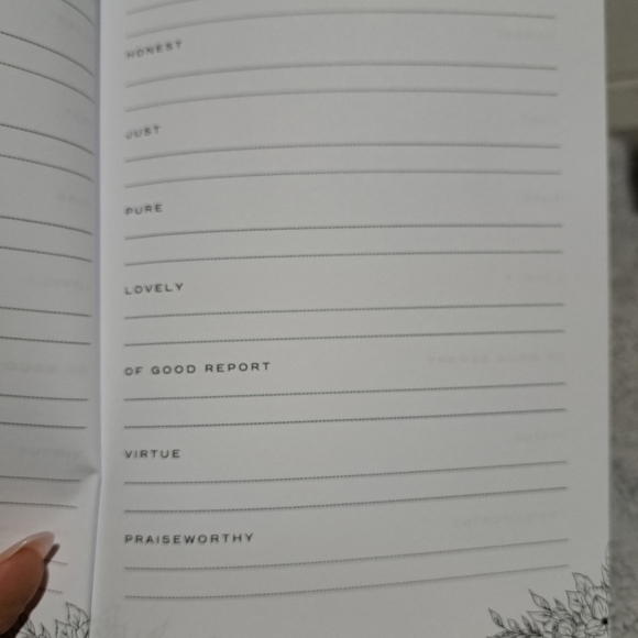 NWT Think on These Journal: Walking out Phillipians 4:8 - Picture 7 of 8